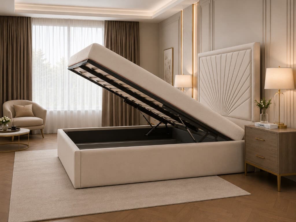 Designer Teak Bed thumbnail 2