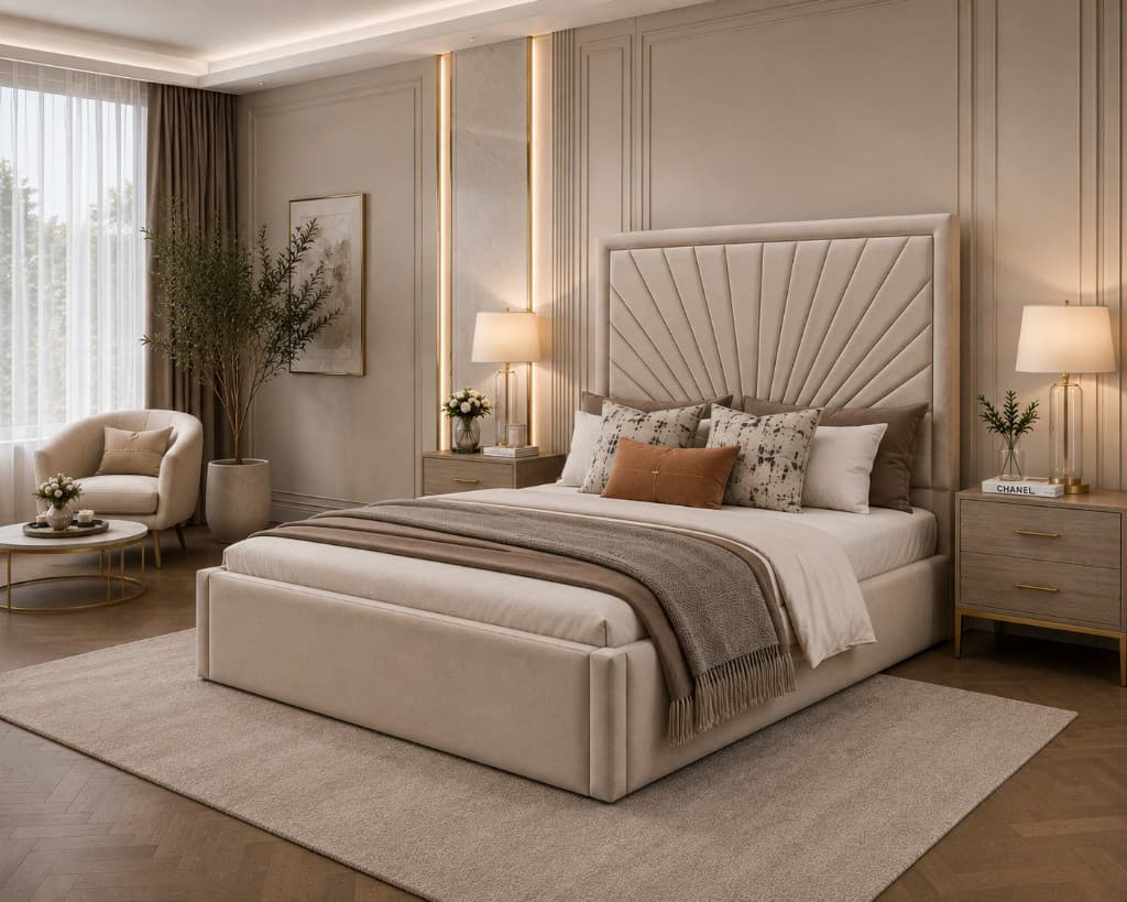 Designer Teak Bed thumbnail 5