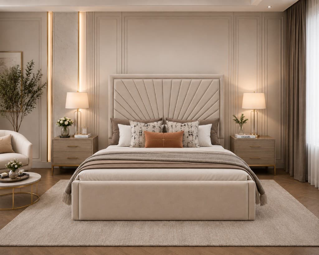 Bedwick Designer Teak Bed