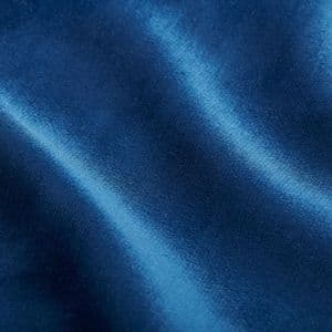 Blue plush velvet upholstery sample